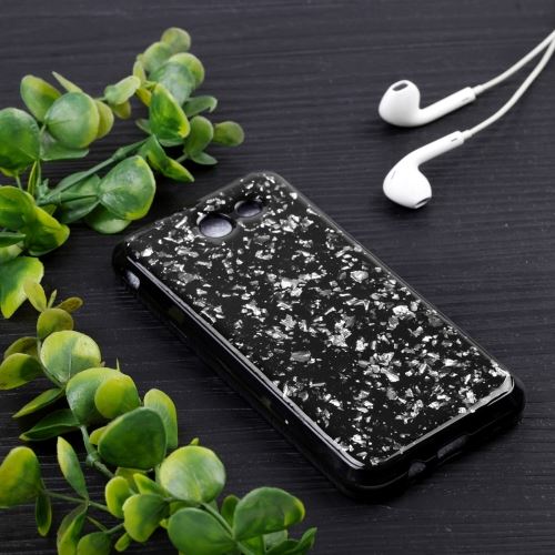 Galaxy J3 (2017) (US Version) Coque Protection TPU Argenté Effet brillant ALS46806