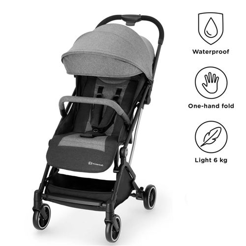 Kinderkraft Poussette INDY Légère et compacte - Couleur: Gris