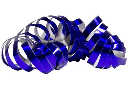 Folat serpentins 4 mètres feuille bleu 2 pièces