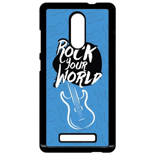 Coque Xiaomi Redmi Note 3 Rock Your World Fond Bleu