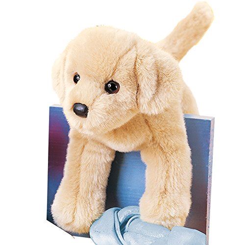 Chien Douglas Spankie en peluche jaune