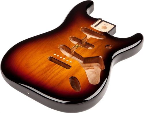 FENDER 099–8003–700 Stratocaster SSS Alder Body, de 3 COLOR SUNBURST