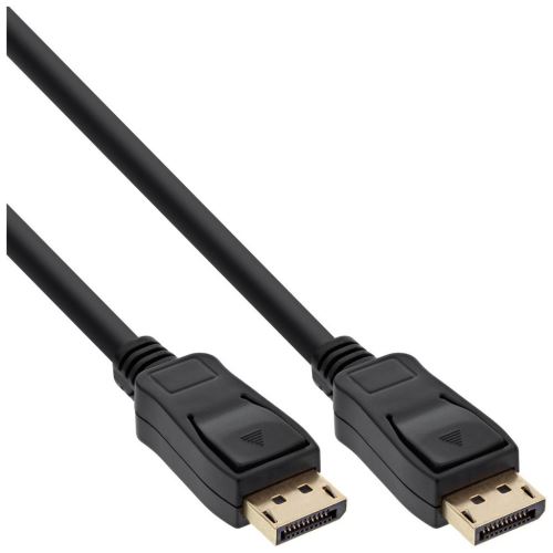 Câble DisplayPort , InLine®, noir, contacts dorés, 1,5m