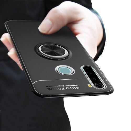 Coque Xiaomi Redmi Note 8T Finger Noir Housse Etui Magnétique Rotatif hfs-house®