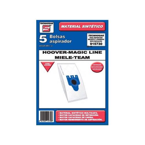 Sac de Rechange pour Aspirateur Tecnhogar 915730 (5 uds)