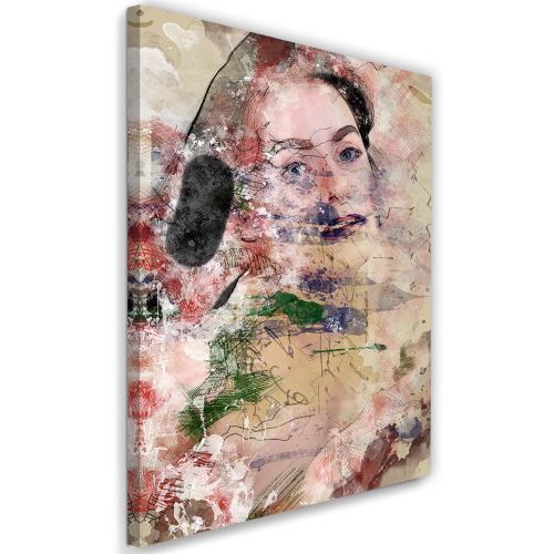 Cadre Moderne Tableau Sur Toile Image Murale Canevas Visage Feminin Abstrait 80x120 Achat Prix Fnac