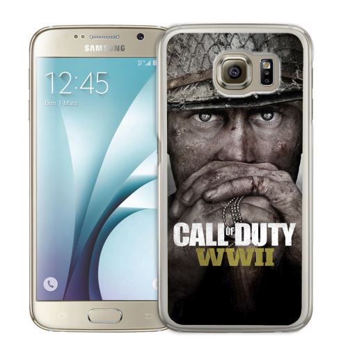 Coque pour Samsung Galaxy S7 Edge call of duty ww2 soldats
