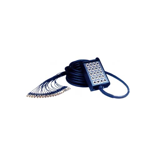 YELLOW CABLE - H104-10 - Boitier de Scène 16x XLR Mâle / 4x XLR Femelle - 10,0 m