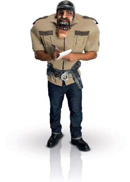Déguisement policier Big Bruizer - Taille unique mixte