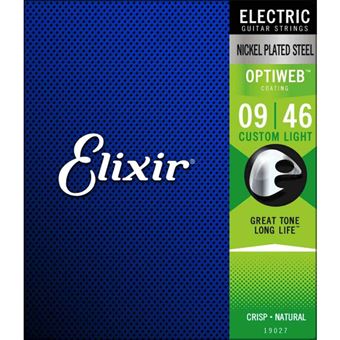 Elixir ELIXIR Électrique Optiweb 19027 .009 046 Jeu de Cordes 