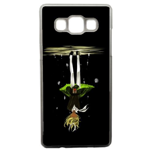 Coque Manga Fille Cheveux Jaune A L'envers Compatible Samsung Galaxy A5 Transparent