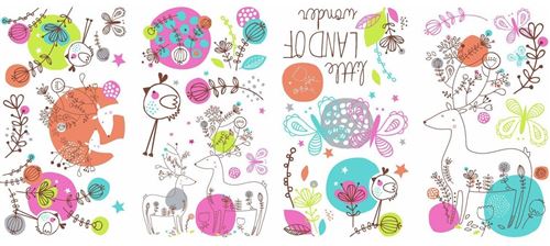 RoomMates stickers muraux Zutano Pixie vinyle 20 pièces