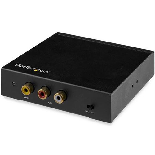 startech hdmi to rca converter box with audio-composite vid adapter noir