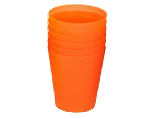 TOM tasses à boire junior 250 ml orange 6 pièces