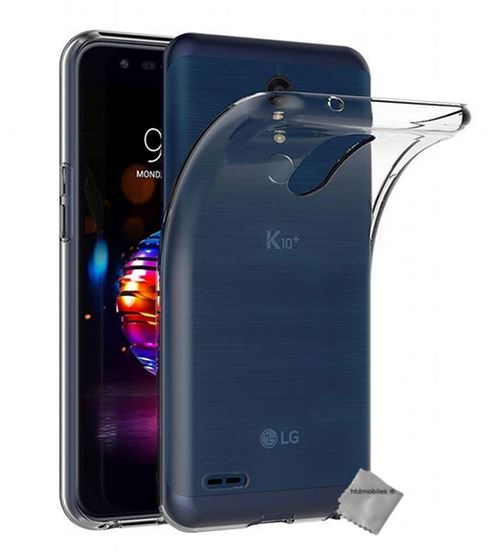 Housse etui coque silicone gel fine pour LG K11 / K10 (2018) avec verre trempe TRANSPARENT TPU