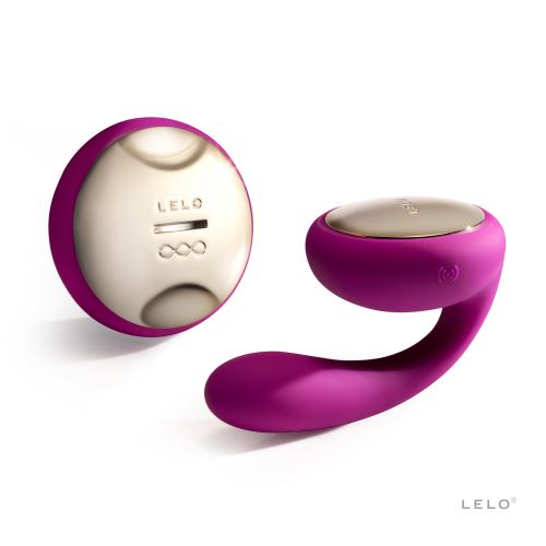 LELO IDA Vibreur à Télécommande pour Couple avec Vibrations et Rotations, Deep Rose