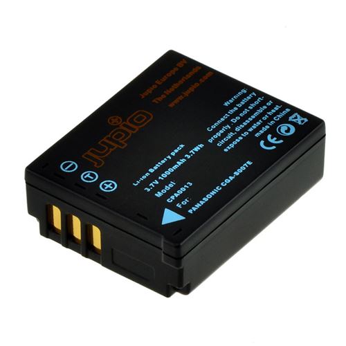 Jupio Noir Batterie Compatible Avec Panasonic Cgr-S007e