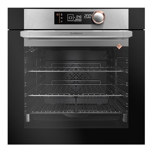 De Dietrich Noir/Inox Dop7350x - Fascination Collection - Four - Encastrable - Niche - Largeur : 56 Cm - Profondeur : 55 Cm - Hauteur : 58.5 Cm - Avec Système Auto-Nettoyant - Classe A+