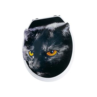 Abattant wc de toilette 3D WENKO MDF chat Accessoires salles de bain et WC Achat prix fnac