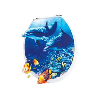 Cdiscount Abattant Mdf Abattant Outlet Wc Rouge - Main Image