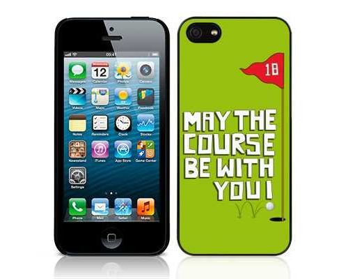 Call Candy Golf Collection Coque pour iPhone 5S « May the Course Be with You » Vert