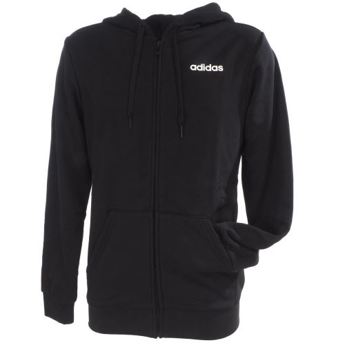 Vestes sweats zippés capuche Adidas E lin fz ft cap blk sweat Noir taille : S réf : 16705