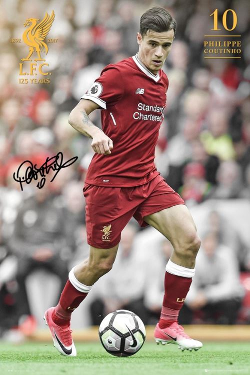 Liverpool FC Maxi Poster 61 x 91,5 cm Liverpool Coutinho 17-18