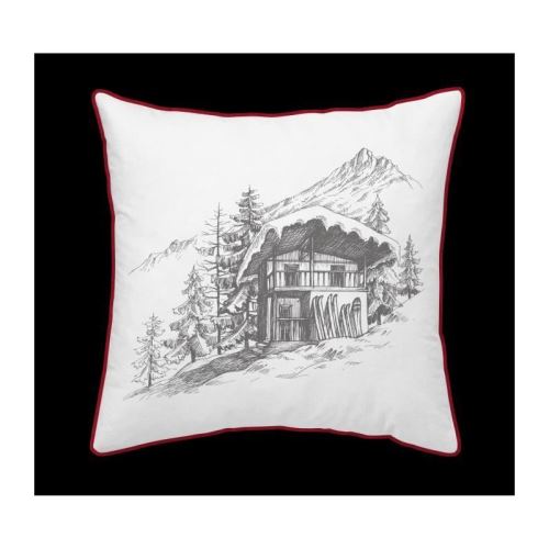 TODAY Coussin Chalet en coton - 40 x 40 cm - Châlet