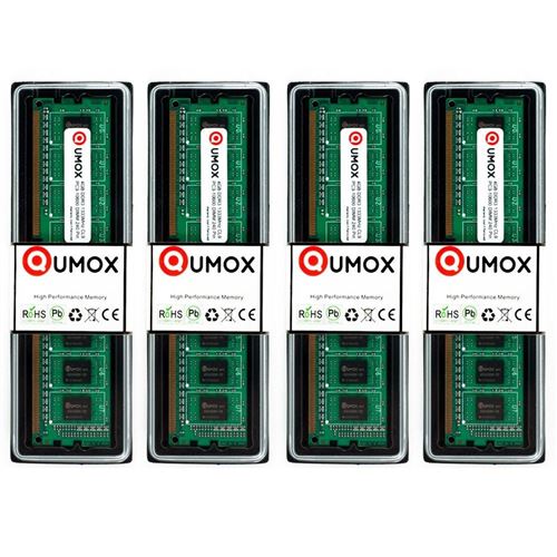 16 Go (4x 4Go) DDR3 1333 PC3-10600 (240 broches) DIMM mémoire Qumox pour ordinateur de bureau