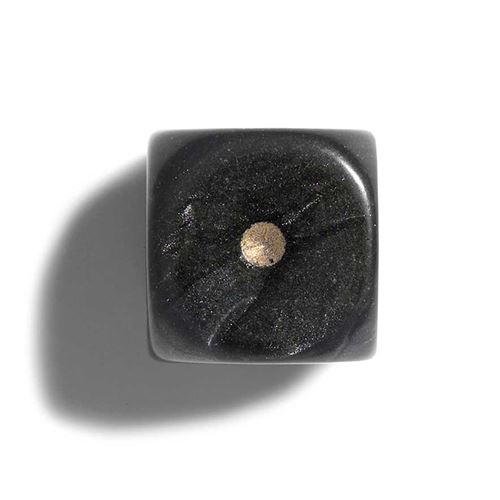Philos - 7123.0 - cube de 12 mm - pearl noir - 36 pièces dans le sac