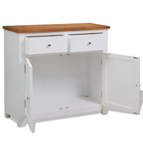 Buffet 90x33,5x83 Cm Bois De Ch&ecirc;ne Massif Vidaxl