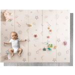 Nuby Tapis D'Éveil Bébé Réversible Pliable 150x200 Cm - Motifs Étoiles & Ciel, Tapis De Jeu Doux Et Léger Pour Sol, Voyage Et Maison