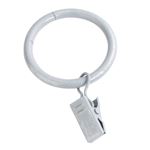 Lot de 10 Anneaux "Pince" 12cm Gris & Argent