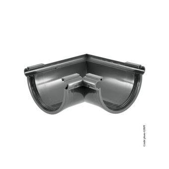 Angle mixte à joint pour gouttière demi-ronde développé 25 Tdl80a pvc ...