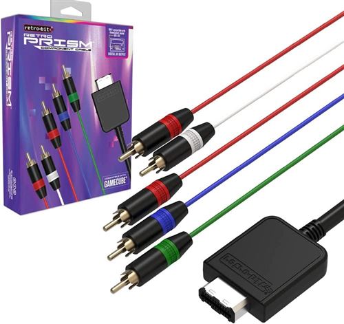 Retro-Bit Prism Câble à Composantes GameCube