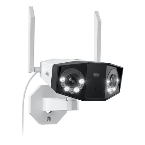 Reolink 8MP Caméra Surveillance 2,4/5 GHz WiFi, Double Objectif Vision 180°, Détection Personne/Véhicule/Animaux, Vision Nocturne Couleur, Audio Bidir