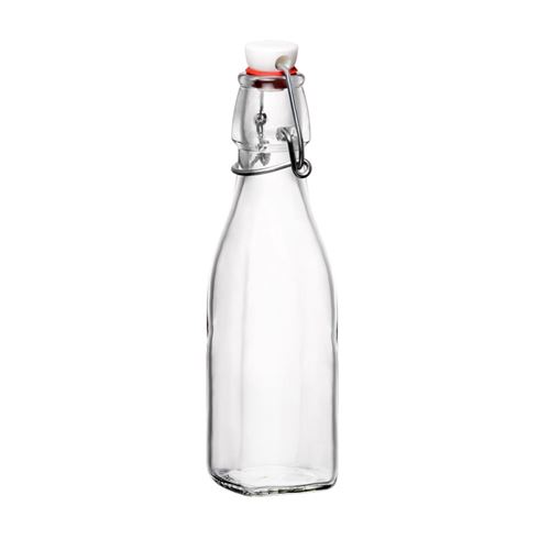 Bouteille limonade swing 0,25 l transparente (lot de 6) - Bormioli - Transparent - Verre