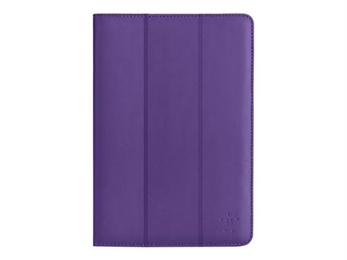 Belkin Tri-Fold Cover - Étui à rabat pour tablette - tissu - violet - 10.5 - pour Samsung Galaxy Tab S