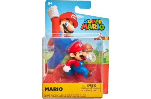 Figurine super mario : mario 5 cm - set figurine collection + 1 carte - enfant