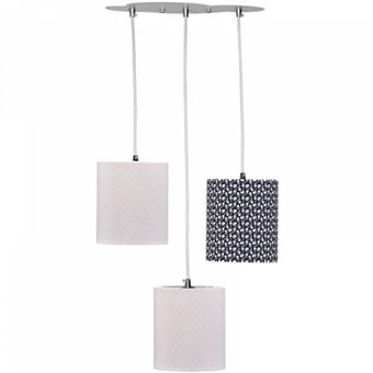Suspension lumineuse trio miss chipie - sauthon - 1
