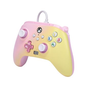 Manette filaire améliorée PowerA pour Xbox Series X|S Limonade rose