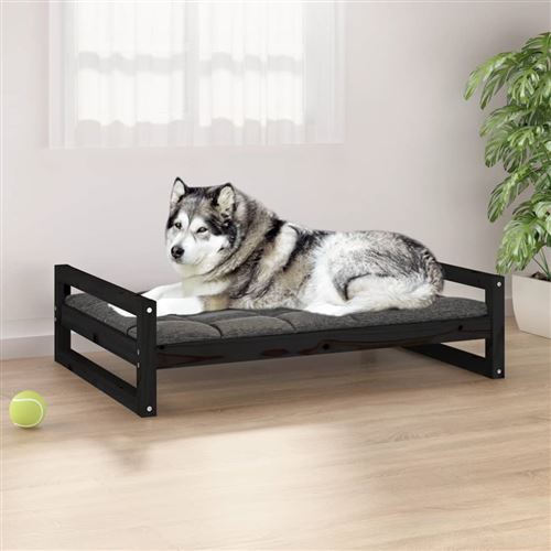 vidaXL Lit pour chien - Noir