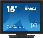 iiyama ProLite T1532MSC-B1S - Écran LCD - 15" - écran tactile - 1024 x 768 - TN - 350 cd/m² - 800:1 - 8 ms - HDMI, VGA, DisplayPort - haut-parleurs - noir, mat