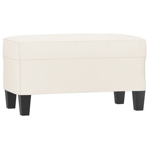 vidaXL Banc Crème 70x35x41 cm Similicuir