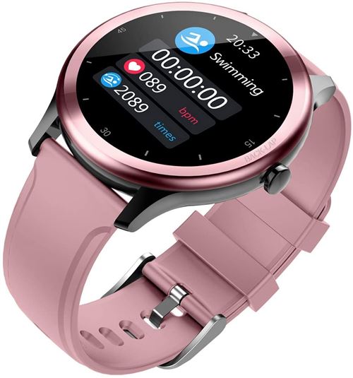 Montre Connectée Chronus G28 Étanche Femme-Rose-Chronus