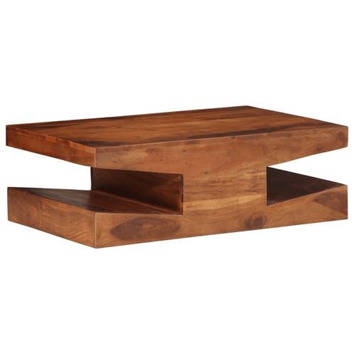 Table basse 90x60x30 cm bois massif d acacia