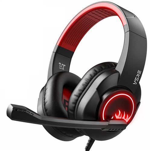 Casque filaire EKSA T8 Rouge