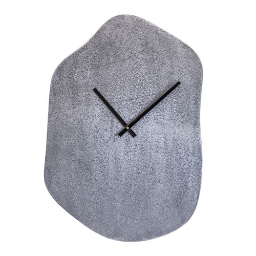 Non Communiqué Argent Horloge Organic 50 X 35 Cm En Métal - Table Passion - / Métallique - Métal