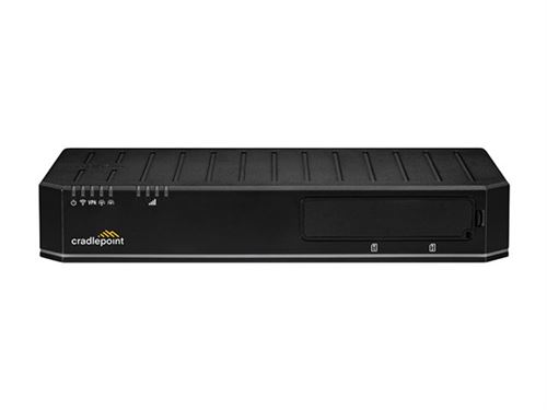 Cradlepoint E300 Series Enterprise Router E300-C18B - Routeur sans fil - WWAN 10GbE - ports WAN : 6 - Wi-Fi 6 - Bi-bande - 4G, 5G - fixation murale - avec 3 ans de NetCloud Enterprise Branch Essentials Plan