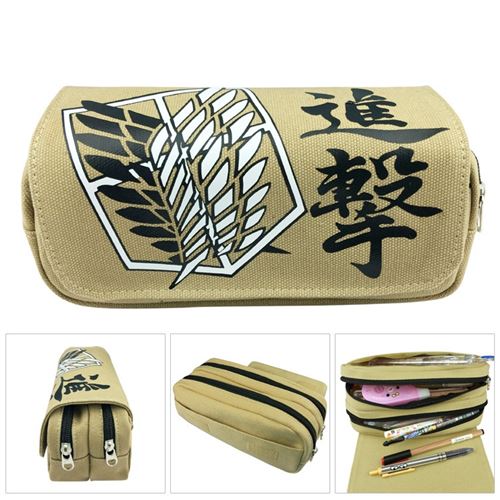 Trousse - Attack on Titan -2 compartiments- Multicolore (20x10x7.5cm) #27